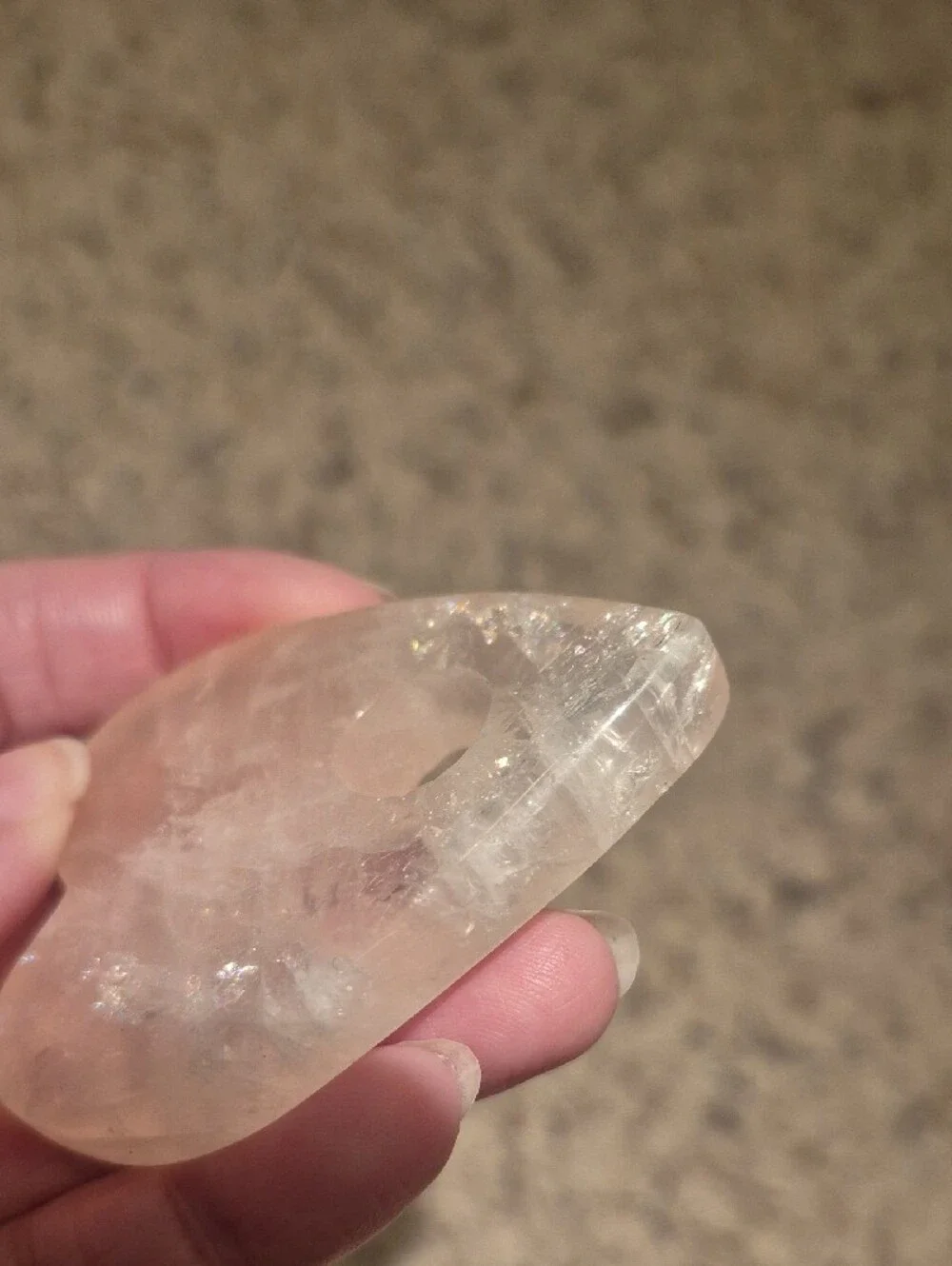 Handheld Rose Quartz Heart Planchette